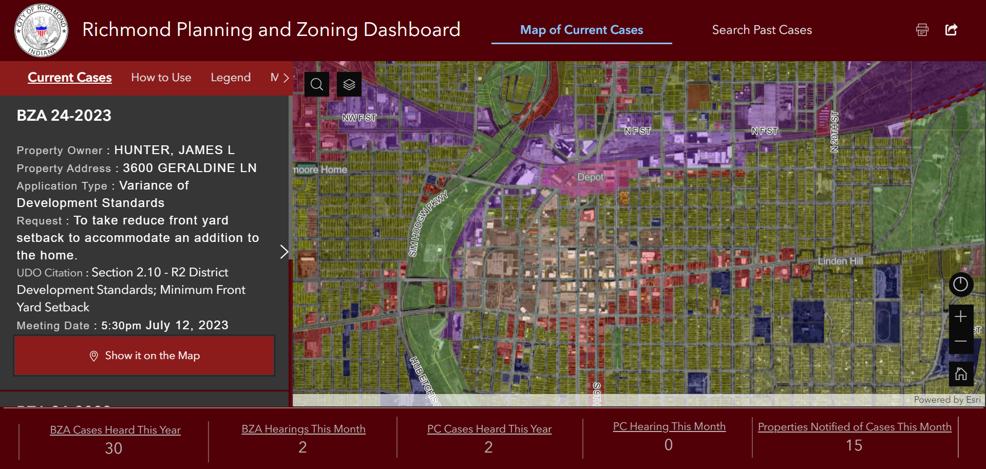 Planning and Zoning Dashboard